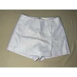 ANTHROPOLOGIE | AVEC LES FILLES 25 MINI SKORT Faux Leather in Wisteria